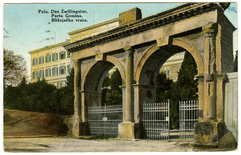 The Twin gates of Pula