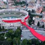 The biggest tie in the world and the Pula Arena