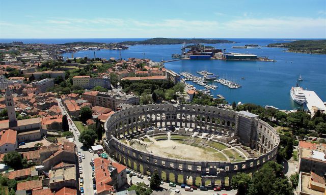 The Pula Amphitheater “Arena” and two Theaters