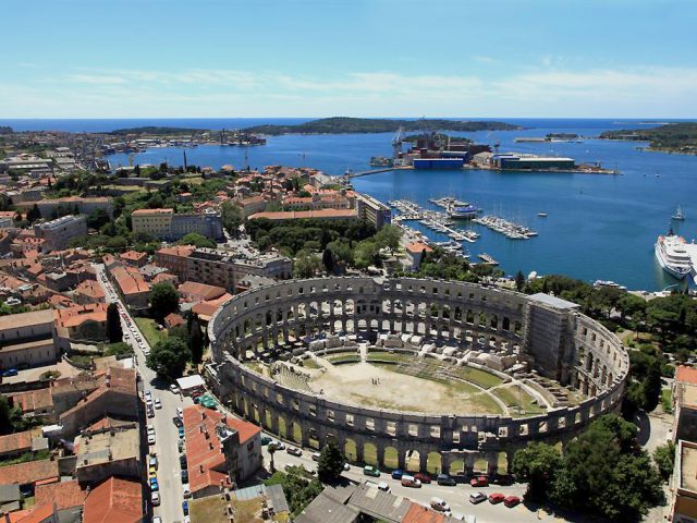 The Pula Amphitheater “Arena” and two Theaters